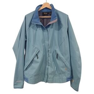 Mountain Hardwear Windstopper Softshell Jacket Womens XL Blue Full Zip Outdoor